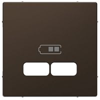 Лицевая панель Schneider Electric Merten D-Life для 2-м. розетки USB мокко картинка